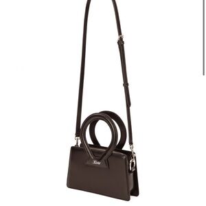 Luar Ana Bag in Espresso Brown handbag with shoulder bag strap size small